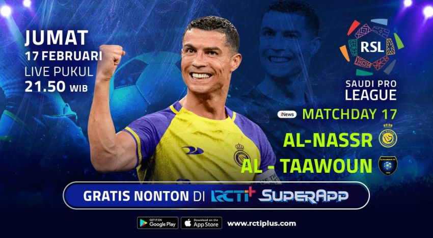 Link Live Streaming Al Nassr vs Al Taawon, Asa Cristiano Ronaldo