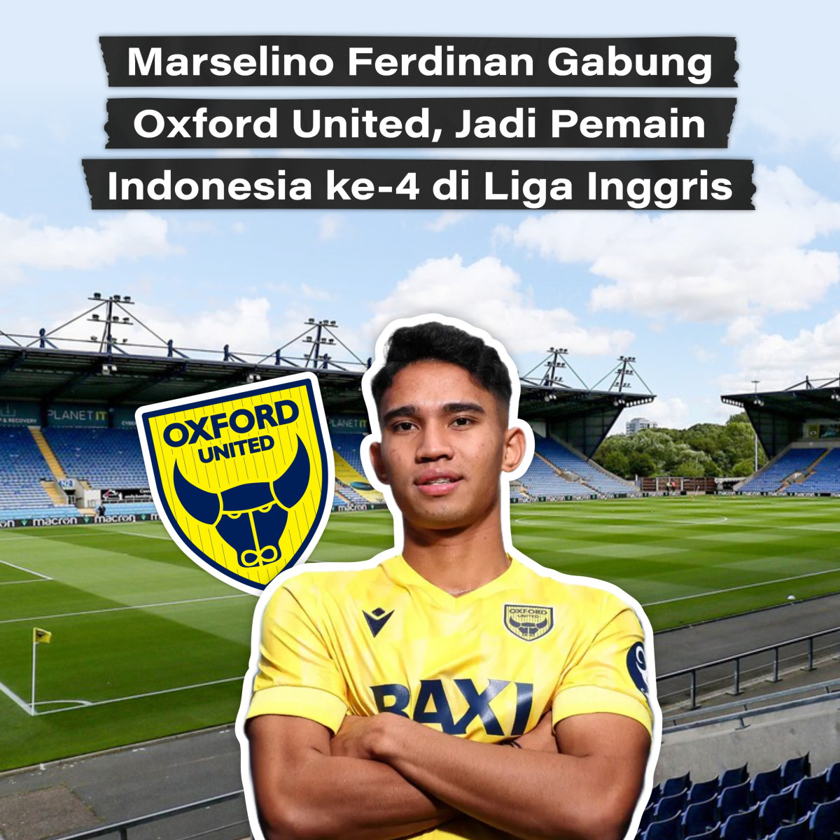 Debut Manis Marselino Ferdinan di Oxford United U-21